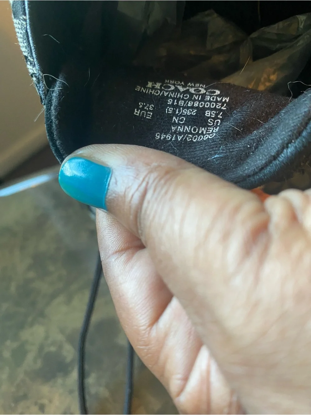Coach Black and Cream Monogram Lace-Up Sneaker
